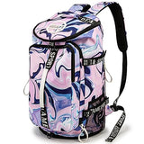 Gym Duffle Bag Backpack with Shoe Compartment,4 ways Travel Backpack for Women and Men,Multi-Functional Weekender bag with Waterproof Layer&Laptop Compartment for Fitness, Travel,Camping(Purple)