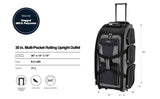 Travelers Club 30" Xpedition Rolling Duffel Bag, Charcoal Grey