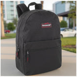 Trail maker Classic 17 inch Backpacks with Adjustable Padded Straps | School Backpacks for Girls, Boys (Black)