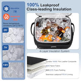 Weitars Insulated Cooler Backpack,Double Deck Waterproof Soft Cooler Bag,Backpack Coolers Leak Proof Lunch Backpack for Men Women for Travel,Camping,Picnic,Beach,Picnic,Outdoor 31L/52 Can (Black)
