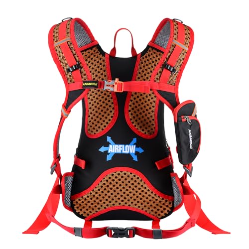Outdoor Cycling Backpack, Bicycle Backpack, Water Bag Backpack, Mountain Hiking Backpack (red, Single Backpack)