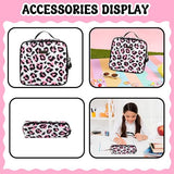 Meetbelify Rolling Backpack for Girls Backpack with Wheels for Elementary Student Kids School Bag with Lunch Box Pencil Case for Girls Ages 6-8 Years Old