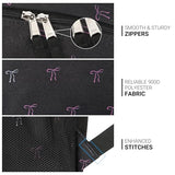 ZORFIN 26L Backpack for College, and Travel: Water Resistant Bookbag - Bow Black