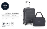 Wrangler Smart Spinner Hardside Luggage, 2 Piece Set, Dark Shadow