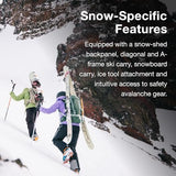 Osprey Soelden 25L Ski and Snowboard Backpack - Lightweight Men's Backcountry Pack - Avalanche Safety Access - Diagonal/A-Frame Ski Carry, Snowboard Carry - 100% Recycled Nylon, Cascade Blue