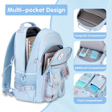 ACESAK Backpack for Girls - Bookbag Backpacks Schoolbag for Girls Kids Teen Women Casual Travel Daypacks - School Bag Elementary Middle School College Cute Backpack with Lunch Box (Blue)
