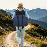 ZeStarDair TR Aluminum External Frame Backpack, Aluminum External Frame Backpack, Camping Backpack Carrier 27.56", 132 lbs (Black)