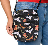 Harry Potter Womens Crossbody Bag Hogwarts Travel Purse Passport Gryffindor AOP