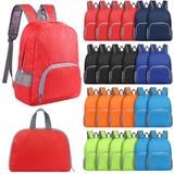 24 Pcs Back to School Backpacks in Bulk Classic Colorful Foldable Backpacks Oxford Cloth Multi-Use Book Bags for Outdoor Travel Student School Supply 7 Colors