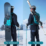 SEMSTY 12L Ski & Snowboard Backpack, Backcountry Backpack for Men Women