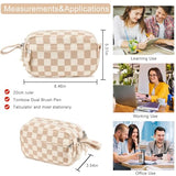 Bluboon Big Capacity Pencil Case Pencil Pouch Pen Case School Supplies Cute Pencil Box Pencil Bag for Teen Girls Boys Women Man (Brown White Checked)