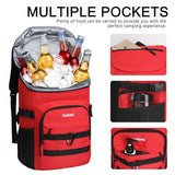 Upgraded Cooler Backpack 24 Cans – Lightweight Insulated Backpack Cooler, Leak-Proof & 18-Hour Ice Retention for Beach, Camping, Hiking (Men, Women, Family)