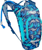 CamelBak Mini M.U.L.E. Kids Hydration Backpack, Lightweight Trail and Bike Pack with 50oz Reservoir, Sharks