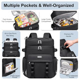 Weitars Insulated Cooler Backpack,Double Deck Waterproof Soft Cooler Bag,Backpack Coolers Leak Proof Lunch Backpack for Men Women for Travel,Camping,Picnic,Beach,Picnic,Outdoor 31L/52 Can (Black)