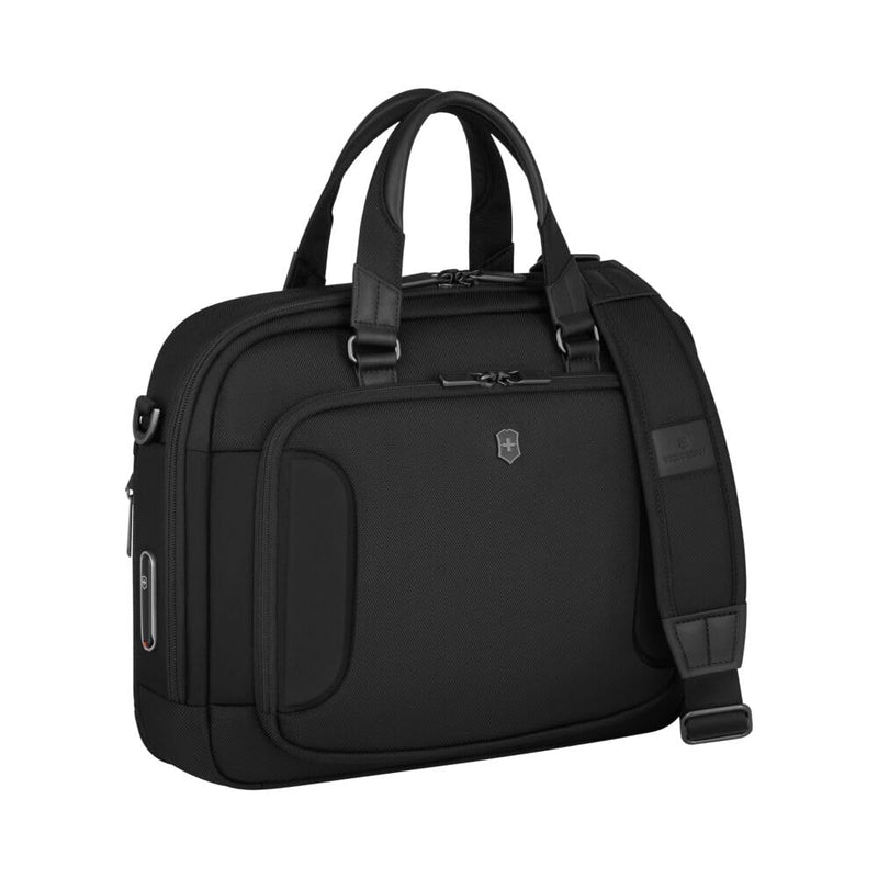 Victorinox Werks Traveler 7.0, Compact Briefcase, Briefcase with 14" Laptop and 11’’ Tablet Compartment, Black