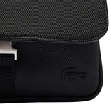 Lacoste Men's Classic Messenger Bag, Black, One Size