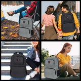 zazzy Smell Proof Backpack with Lock Carbon Fiber Backpack with Combination Lock Odor Proof Bags Travel Backpack for Men & Women
