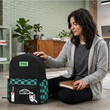 Bioworld Demon Slayer Tanjiro-Inspired 16.5" Adult Black Backpack
