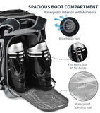 Heliar 55L-70L Expandable Ski Boot Bag – Waterproof, Durable Backpack with Multiple Compartments, Adjustable Webbing for Ski/Snowboard, Comfortable Padded Back Panel, Ideal for Ski Travel