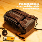 Topo Designs Global Pro Backpack, Waterproof X-Rip Fabric, Metal Hardware, External Access Laptop Sleeve, Pass Through Sleeve, Rugged + Minimalist PFC-Free (Dark Pine)