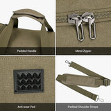 WITZMAN Canvas Duffle Bag for Men Expandable Convertible Travel Gym Duffel