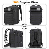 Jornova 45L Large Tactical Backpack Military MOLLE 3 Day Bug Out Bag