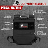 WOLF TACTICAL Weighted Backpack Rucking Backpack for Weight Plates Rucksack for Running Walking Strength Training