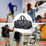 WITZMAN Duffle Bag for Men 3 in 1 Convertible 45L Nylon Gym Travel Backpack