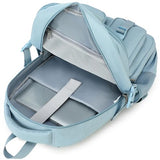 abshoo Large Heavy Duty Backpack For School College Bookbag Casual Multi Pocket Travel Backpacks (Blue)