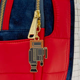 Loungefly Universal: Back to the Future - Marty McFly - Cosplay Mini Backpack with Zipper Charm - Collectible Bags