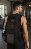 Eastsport Mesh Beach Backpack Lightweight See Through for Travel, College, Swim, Gym Bag, Black