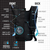Sojourner Rave Black Hydration Pack - Hydration Backpack - Hydropack with 2L bladder - Water Backpack for Festivals, Hiking, Running, Biking and more