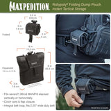 Maxpedition Rollypoly Folding Dump Pouch (Black) 9.4 inch