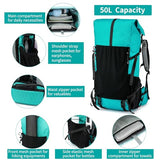 Hiking Backpack,40L to 50L Extra Large Capacity Hiking Bag,Internal Frame Camping Backpack,Upgraded X-PAC Lightweight Sport Daypack Travel Backpack Fit For Mountain Climbing Camping(Peacock Green)