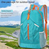 levayhill 25L Foldable Hiking Backpack,Small Packable Daypack Lake Blue