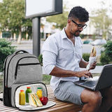 MATEIN Insulated Lunch Backpack for Women, 17.3 Inch Laptop Backpack, Grey