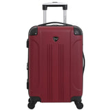 Travelers Club Chicago Hardside Expandable Spinner Luggage, Rhubarb, 22" Carry-On