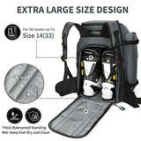 CAMELGEAR 65L Ski Boot Bag,Large Duffle Travel Bag,1680D Nylon Waterproof Padded Ski Boot Bag Backpack For Women Men Kids Stores Snow Sports Gear Snowboard Ski Mask Jacket Gloves Helmet