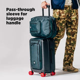 Topo Designs Global Pro Backpack, Waterproof X-Rip Fabric, Metal Hardware, External Access Laptop Sleeve, Pass Through Sleeve, Rugged + Minimalist PFC-Free (Dark Pine)