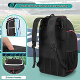 Smasrob Football Bag for Equipment, Football Backpack, Black