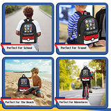 Pokemon Backpack for Kids Teens Boys Girls Pikachu Anime Bookbag Daypack Bag School Sports Gifts for Kids (Black/Red)