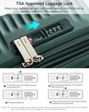 MILADA Carry On Luggage Expandable 20 Inch Hard Shell Suitcases with Wheels