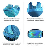 Fermido Holographic Kids Backpack Mermaid Sequin School Backpack for Little Girls Elementary Princess Glitter Bookbags(Teal) One_Size