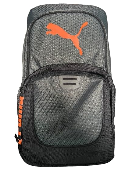 PUMA Evercat Contender Backpack,Grey Orange,One Size (Grey Orange One Size)