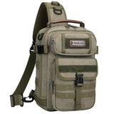WITZMAN Canvas Sling Bag for Men Vintage Crossbody Bag Fit 9.7 Inch Ipad