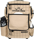 Dynamic Discs Ranger | Disc Golf Backpack With 20+ Disc Capacity | Bag for Men, Water Bottle Holder + Retriever Holster, Accessories, Gifts (Sandstone)