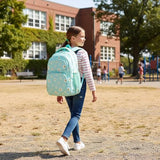 Glodwheat Daisy Printed Backpack For Girls- 3Pc Set With Lunch Box & Pencil Case, Lightweight Water-Resistant Bookbag For Elementary School