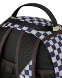 Sprayground Ichimatsu Moyo Camokawa Shark Backpack, Blue, Japanese Checkered Camo Pattern