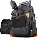 EVERKI Business 120 Laptop Backpack 40L with Rain Cover - Large Compartment Fits Up To 18.4", Travel Friendly Lightweight Business & Office Bag, 180° Fold-Out Design, Multiple Padded Pockets, Black