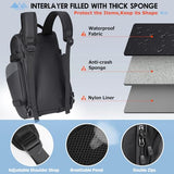 RAINSMORE Bike Bags for Bicycle Rear Rack 15L Waterproof Bike Ebike Trunk Pannier Saddle Bag with Rain Cover Bike Accessories Backpack Shoulder Bag for Commuter Travel Outdoor, Black